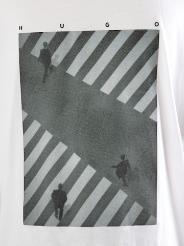 HUGO Tričko 'Dodger' - Biela