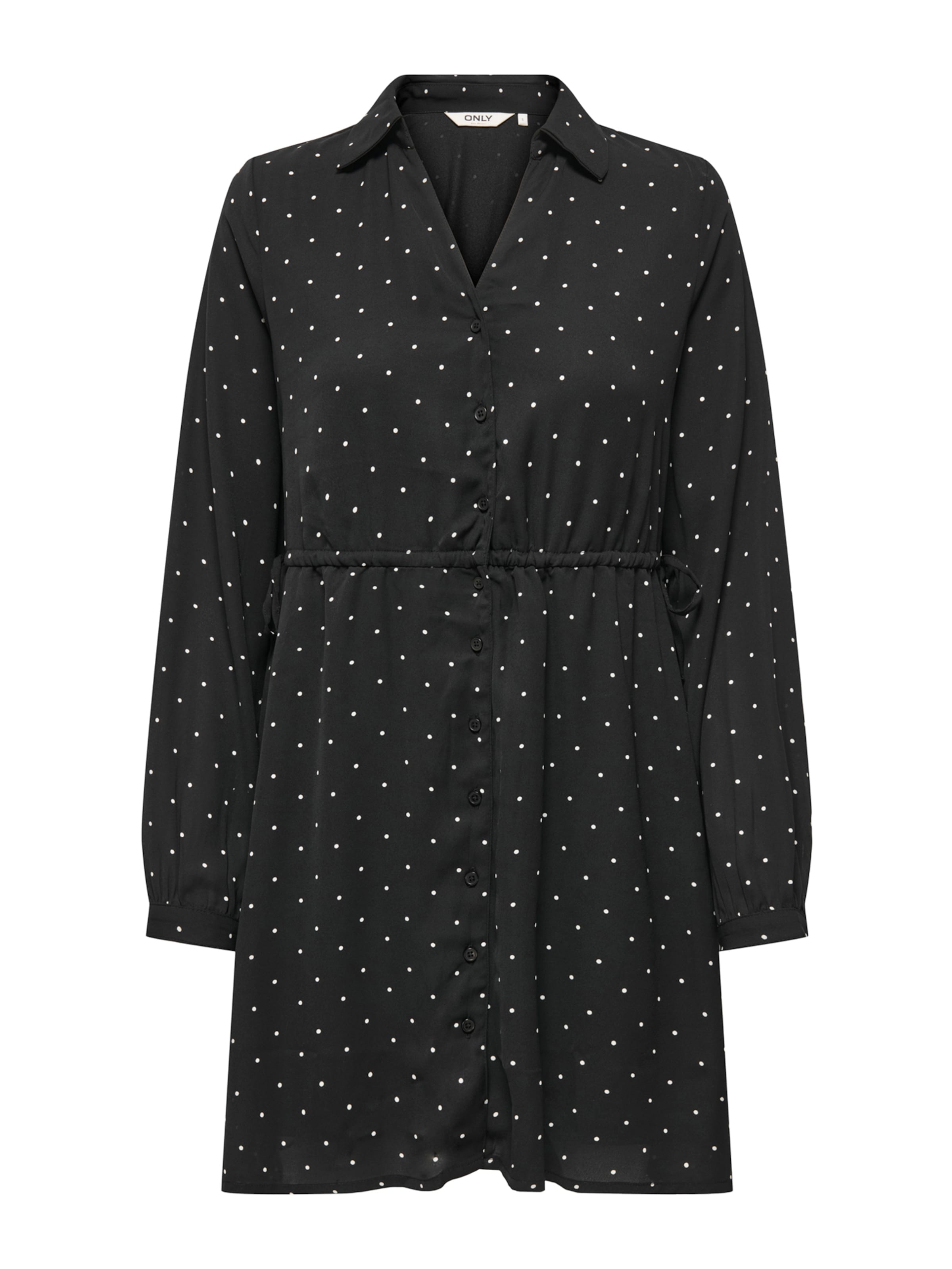 ONLY Skjortklänning i svart: framsida