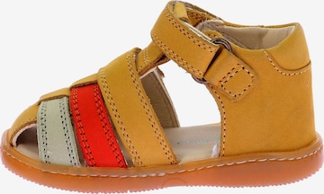 Kickers Open schoenen 'Kick Pod Ledersandalen für Kinder' in Groen: voorkant