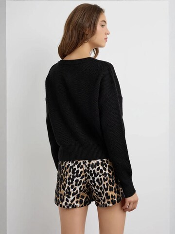 Hiccup Gebreid vest in Zwart