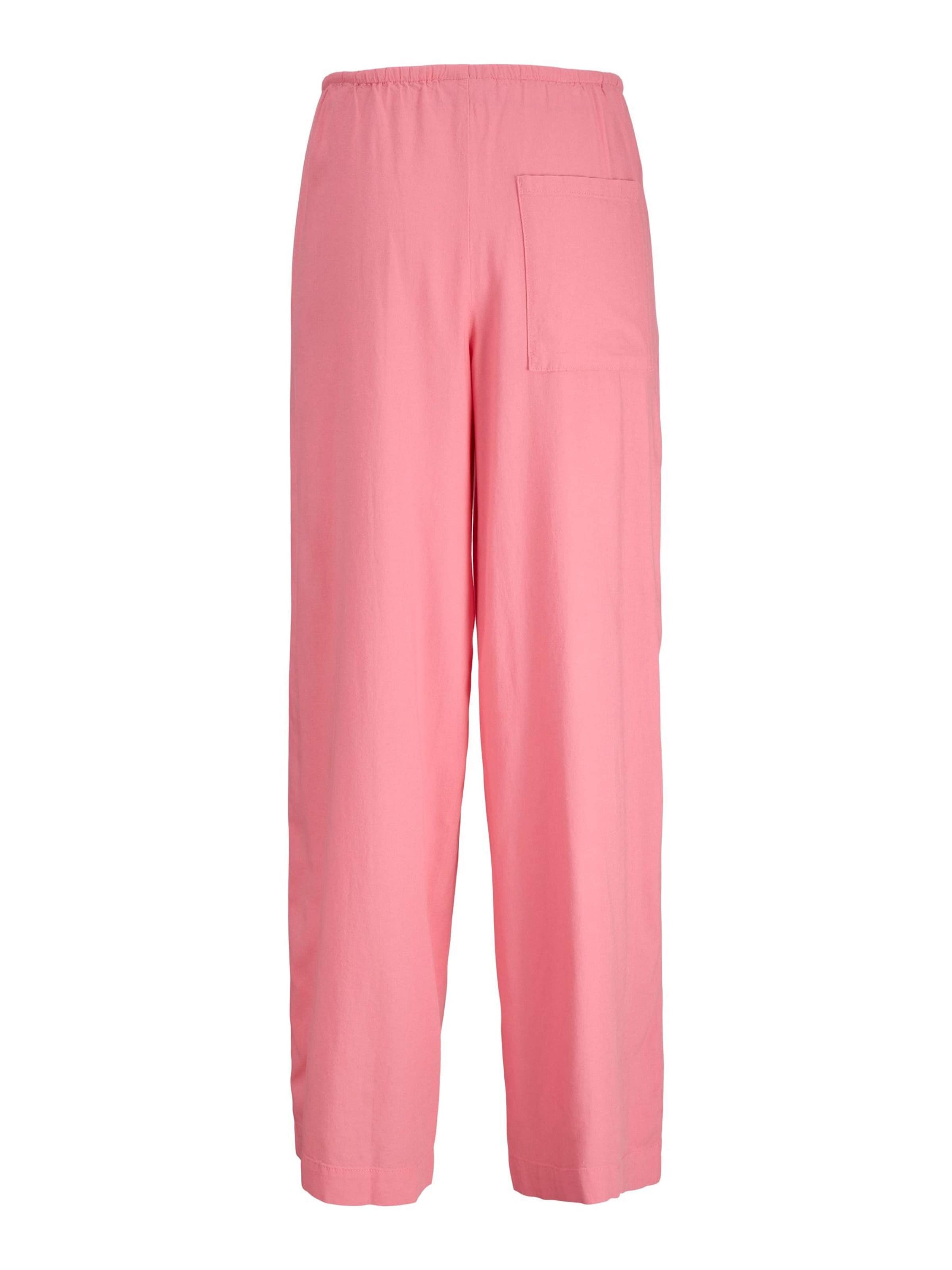 Wide Leg Pantalon 'JXBreeze Flora Summer' JJXX en rose