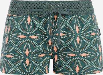 PROTEST Regular Pants 'PRTFlowery' in Green: front