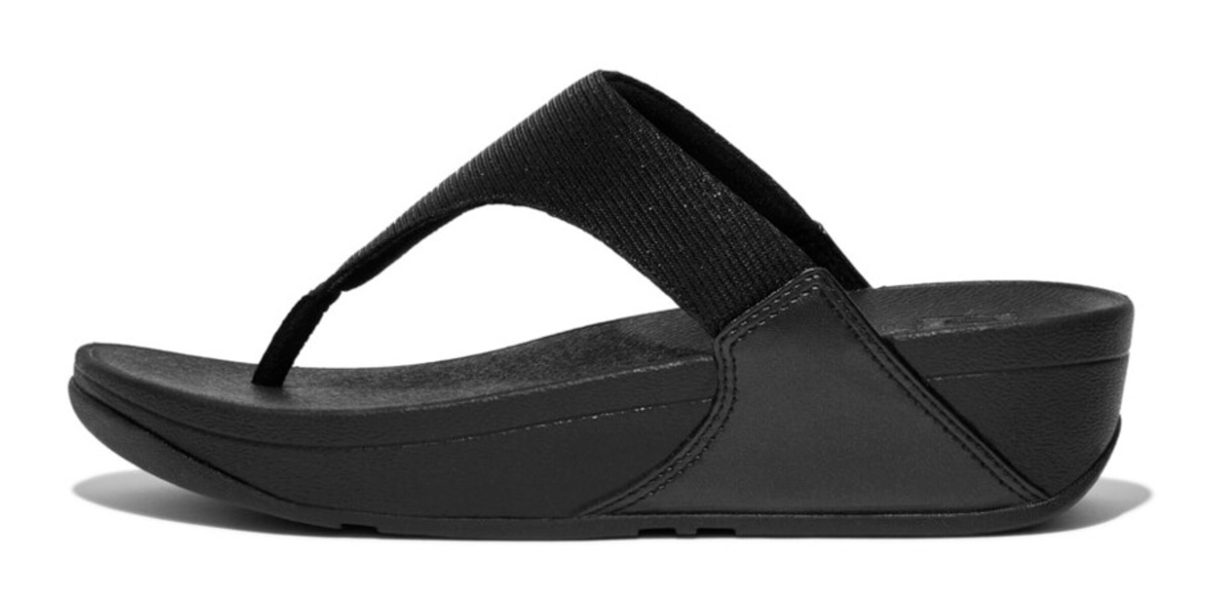 FitFlop Zehentrenner in Schwarz: Vorderseite