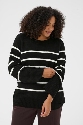 KAFFE CURVE Sweater 'KCerina' in Black: front