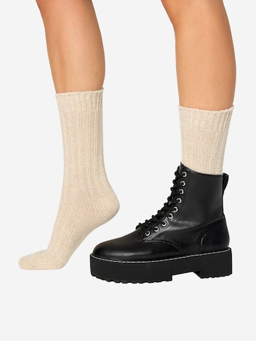 Nur Die Sokken ' Woll Socken ' in Beige