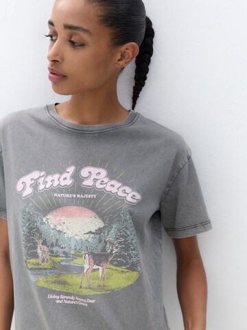 T-shirt Pull&Bear en gris