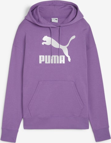 PUMA Sweatshirt 'Classics' in Lila: voorkant