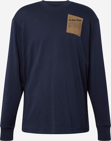 G-Star RAW - Camiseta 'Tile' en azul: frente