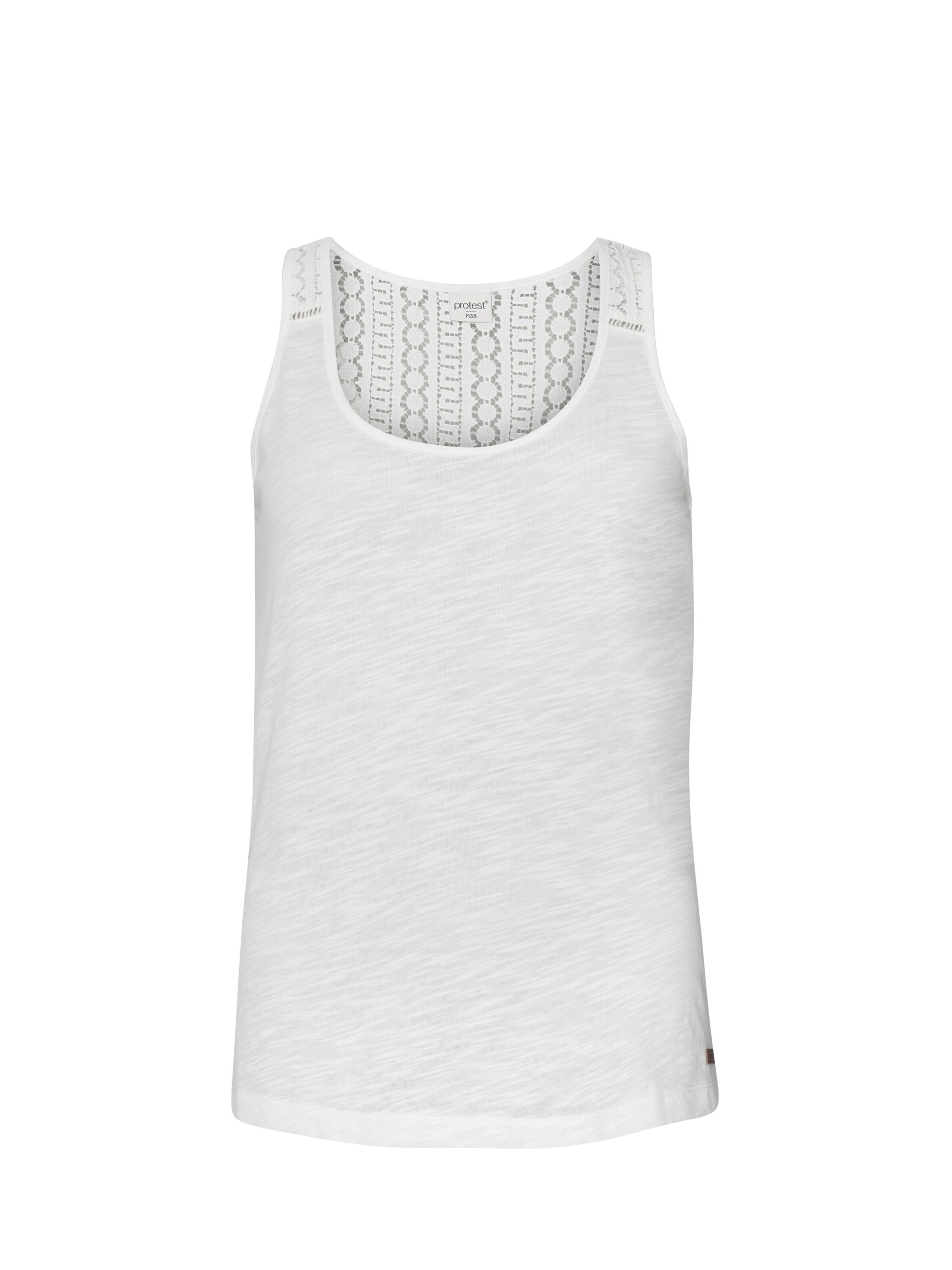 PROTEST Shirt 'PRTBECCLES' in Wit: voorkant