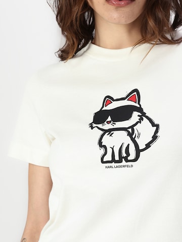 Karl Lagerfeld T-Shirt 'Ikon' in Beige