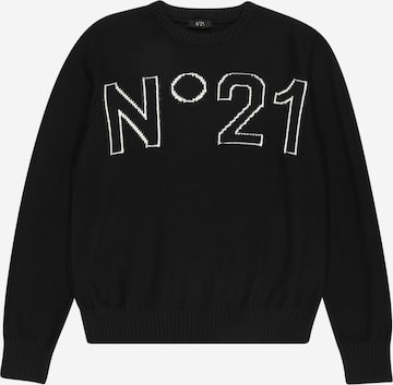 Pull-over N°21 en noir : devant