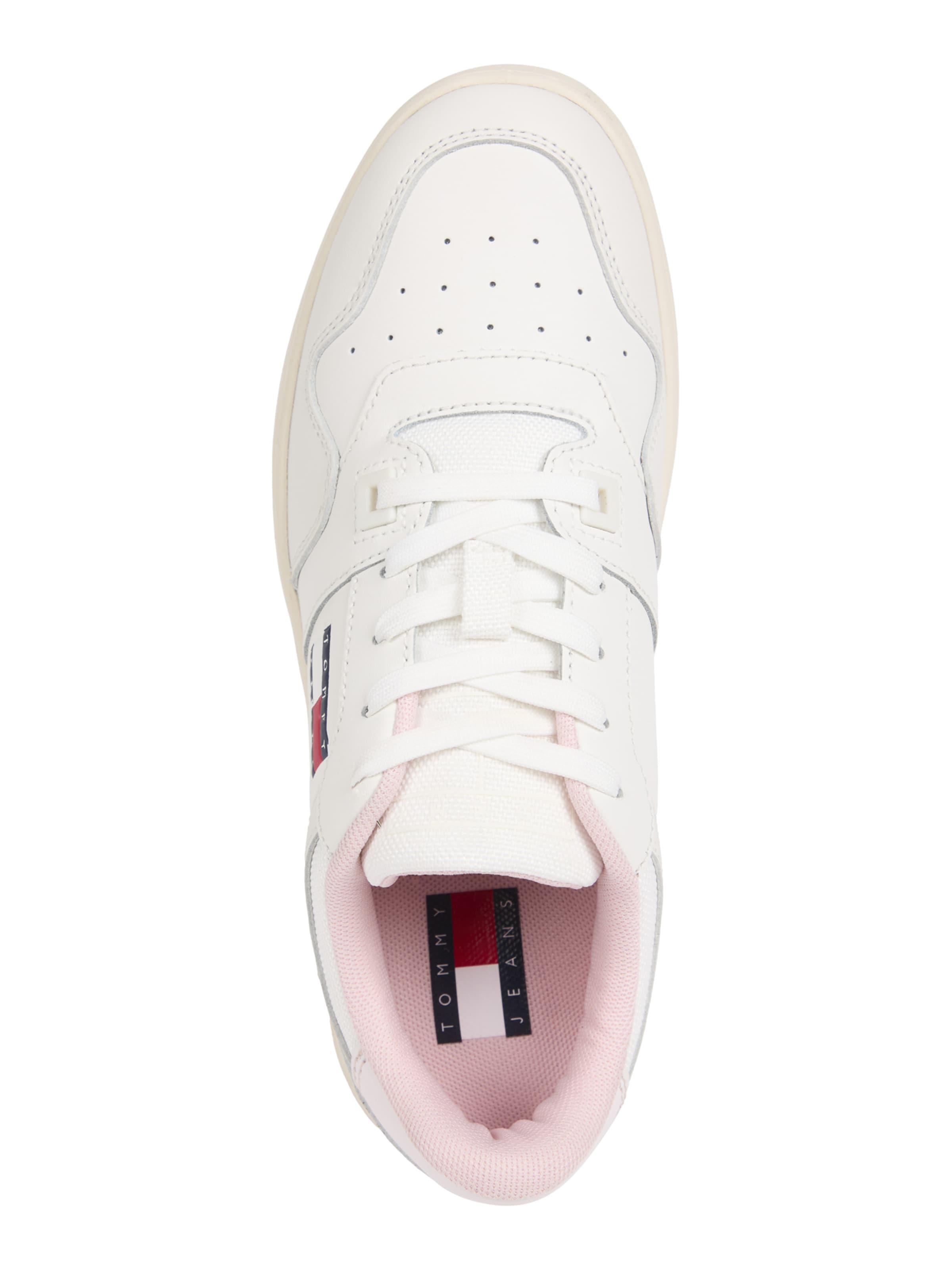 Tommy Jeans Nízke tenisky 'Retro Basket Ess Meg 3A3' - Biela