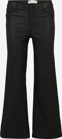 JDY Petite - Pierna ancha Pantalón 'JDYTHUNDER' en negro: frente