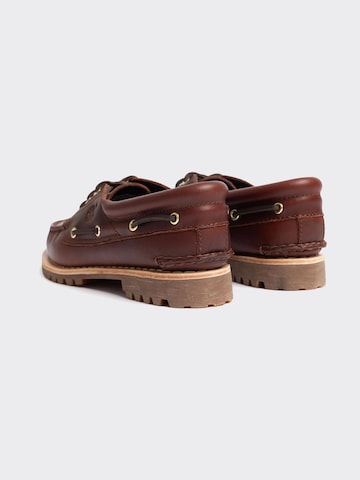 TIMBERLAND Lage schoen 'TB0A19VAD571 Timberland Authentic BOAT SHOE ROOTBEER' in Bruin