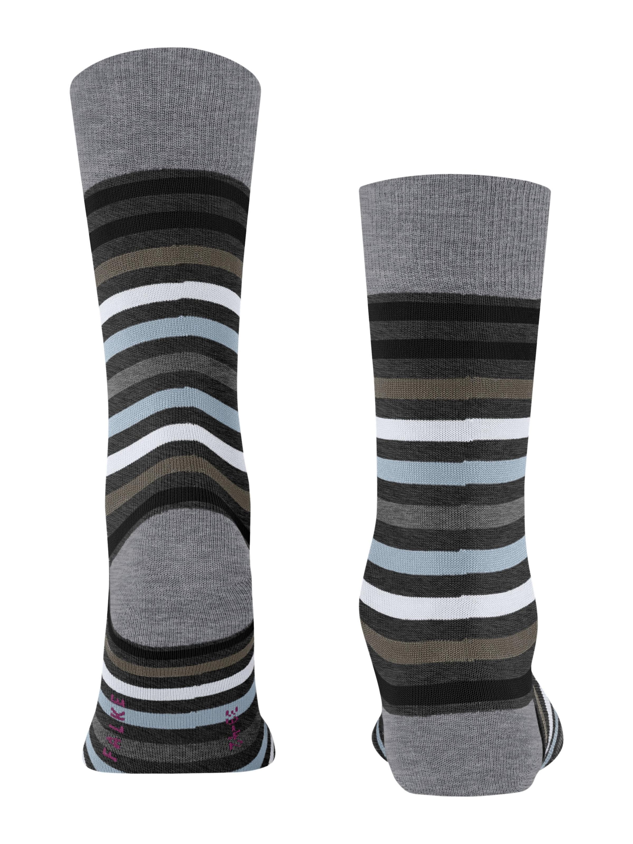 FALKE Socks 'Tinted Stripe' in Black