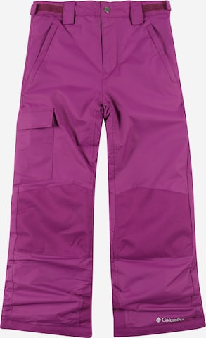 Regular Pantalon d'extérieur 'Bugaboo II' COLUMBIA en violet : devant