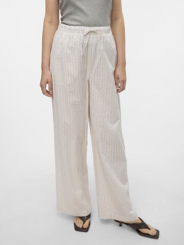 VERO MODA Wide leg Broek in Beige