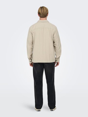 Only & Sons Regular Fit Hemd 'KENNET' in Grau