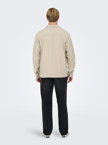 Only & Sons Regular Fit Skjorte 'KENNET' i grå