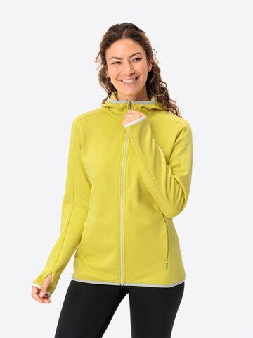 VAUDE Funktionsfleecejacke 'Valsorda' in Gelb: Vorderseite