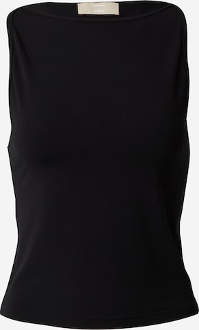 LENI KLUM x ABOUT YOU - Top 'Philippa' en negro: frente