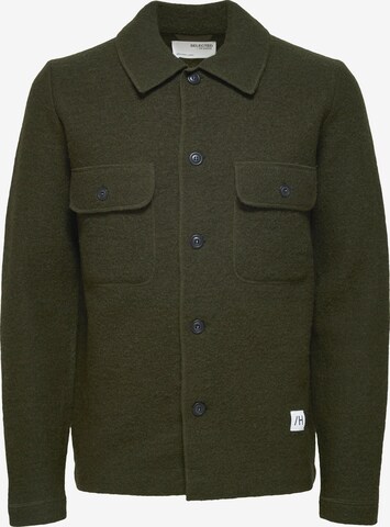 SELECTED HOMME Strickjacke 'New Neal' in Grün: front