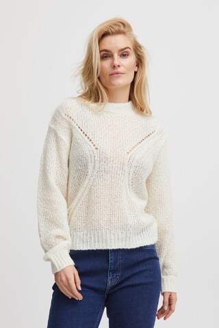 PULZ Jeans - Jersey 'Iris' en beige: frente