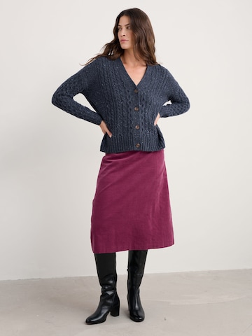 Seasalt Cornwall Gebreid vest 'Newlyn' in Blauw: voorkant