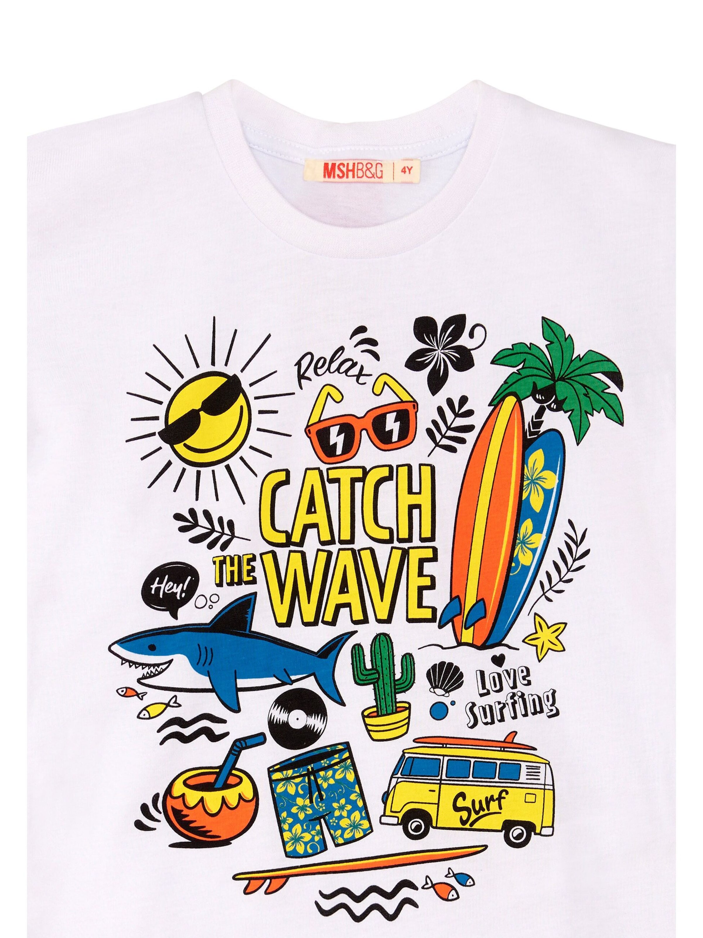 Survêtement 'Vacation' Denokids en blanc