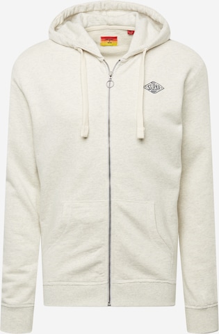 Superdry Sweatjacke in Beige: predná strana