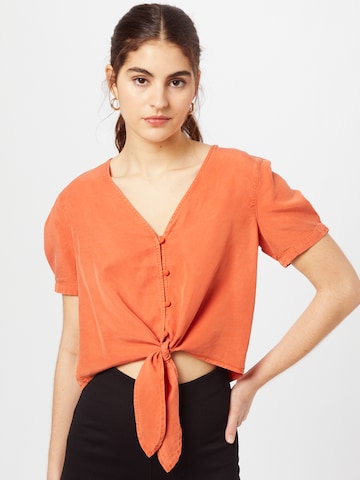 VILA - Blusa 'Mira' en naranja: frente