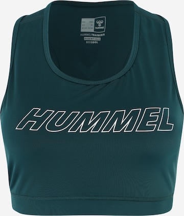 Hummel Bustier Sports-BH i grøn: forside