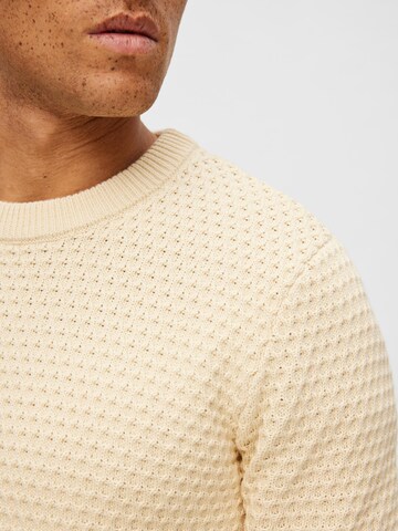 SELECTED HOMME Sweater 'Remy' in Beige