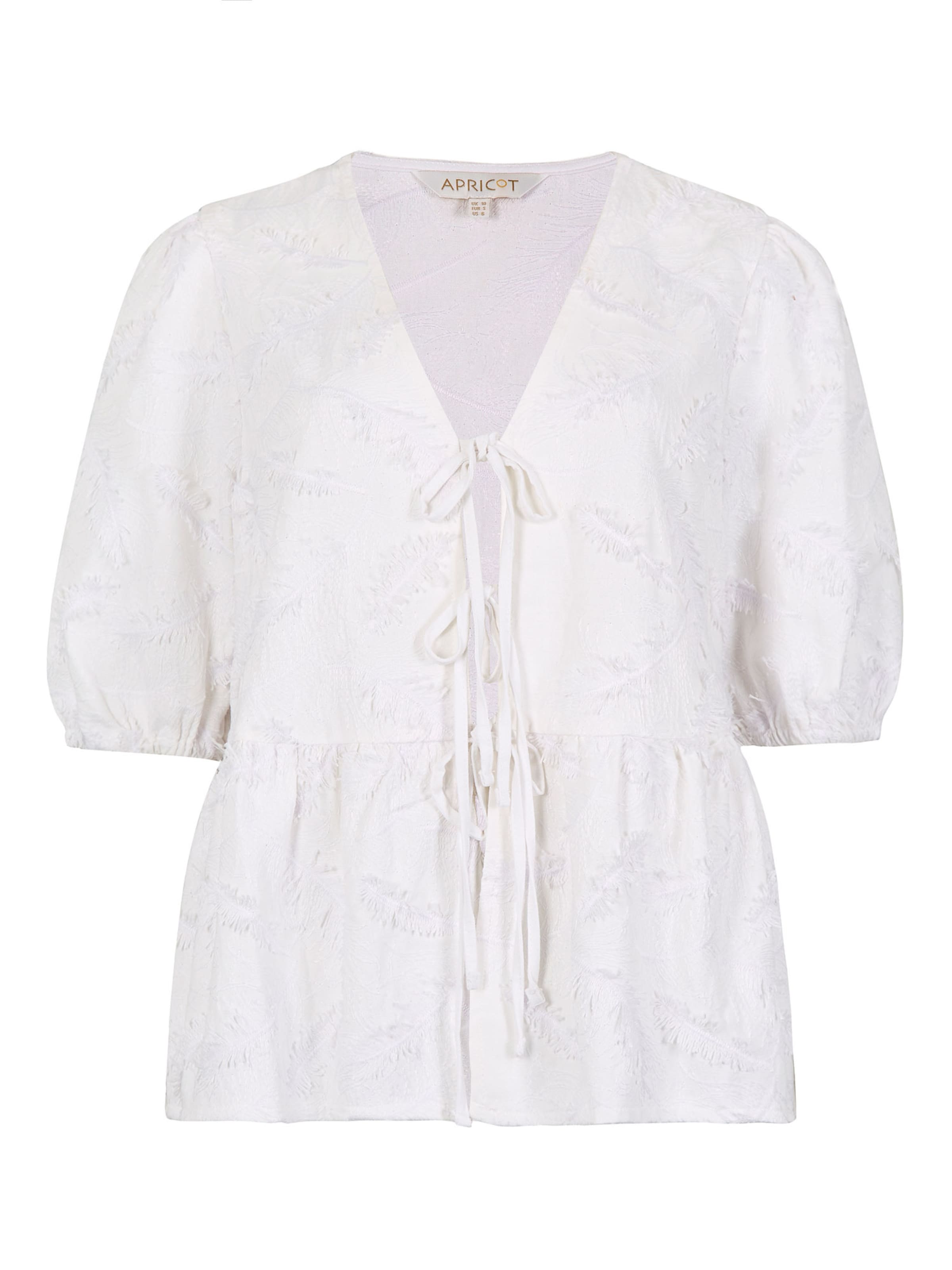 Apricot Blouse ' ' in Wit: voorkant