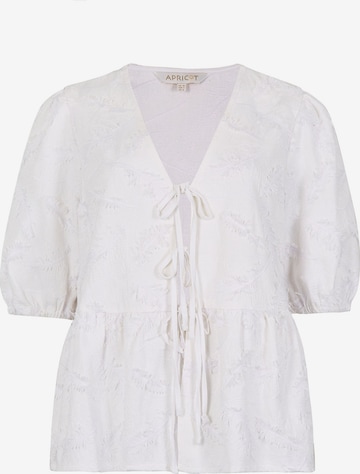 Apricot Blouse ' ' in Wit: voorkant