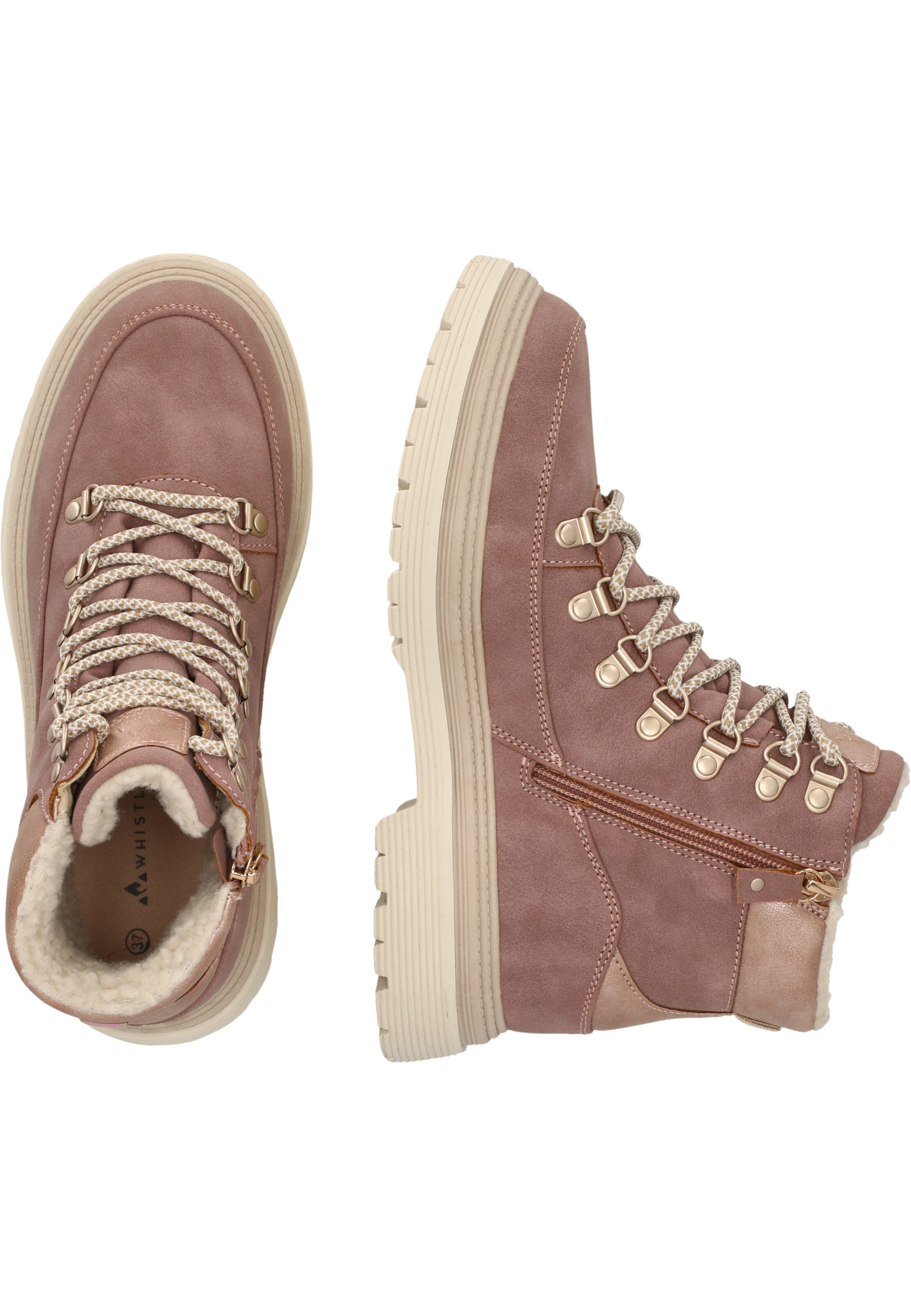 Whistler Lace-Up Ankle Boots 'Gianni' in Red