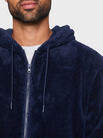 Threadbare Sweatvest 'Franklin Borg' in Blauw