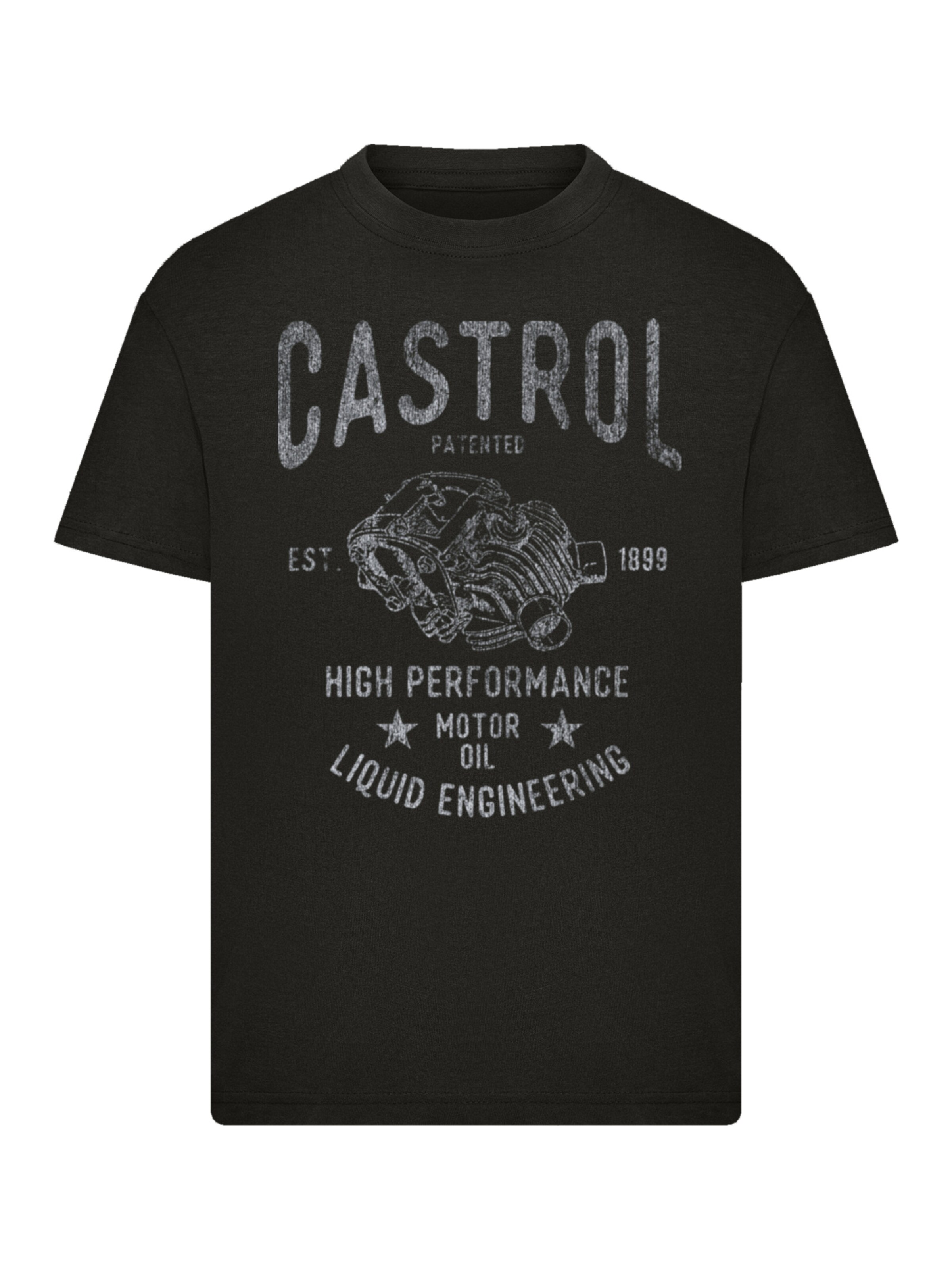 F4NT4STIC Shirt in Zwart: voorkant