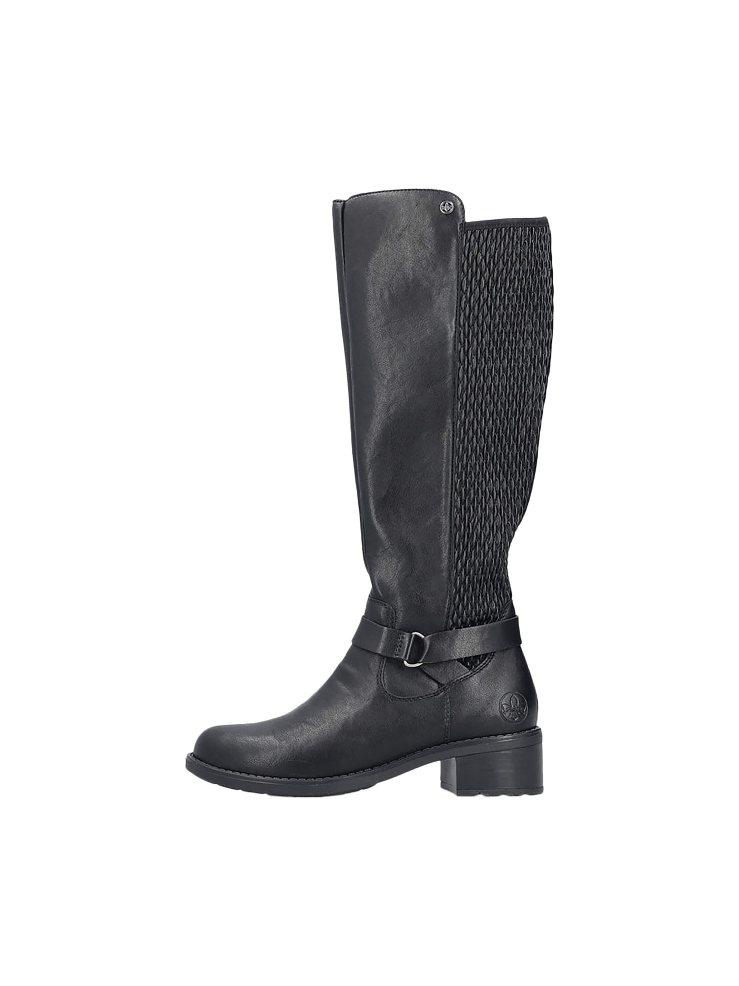 Boots Rieker en noir : devant