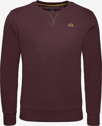 La Martina - Sweatshirt em vermelho: frente