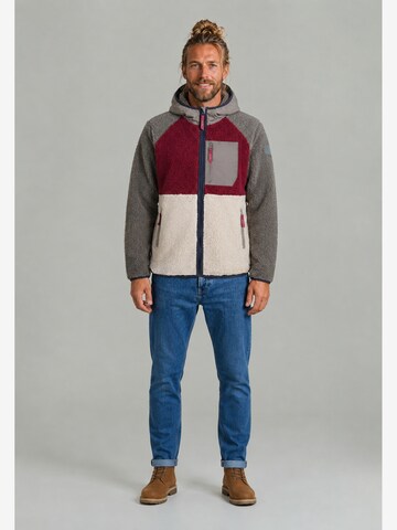 Derbe Fleecejacke in Mischfarben