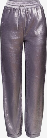 ESPRIT Tapered Broek in Lila: voorkant