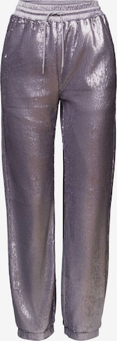 ESPRIT Tapered Broek in Lila: voorkant