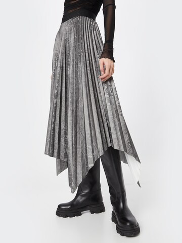 AllSaints Rok 'PHIA' in Zilver: voorkant