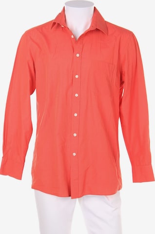 Charles Vögele Button Up Shirt in L in Red: front