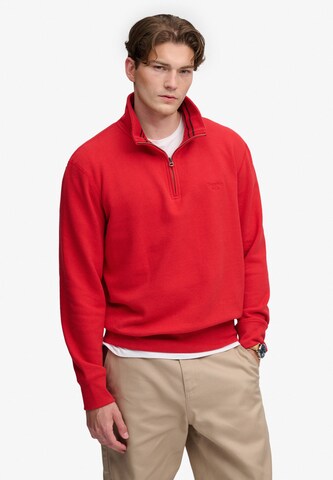 Superdry & Co Sweatshirt 'Essential Serif' in Rood: voorkant
