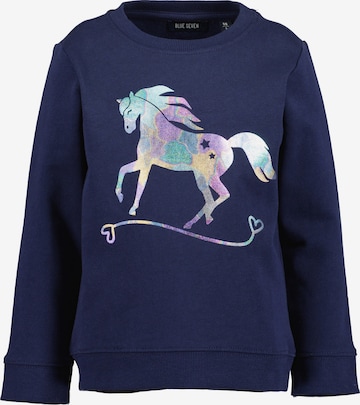 BLUE SEVEN Sweatshirt i blå: forside