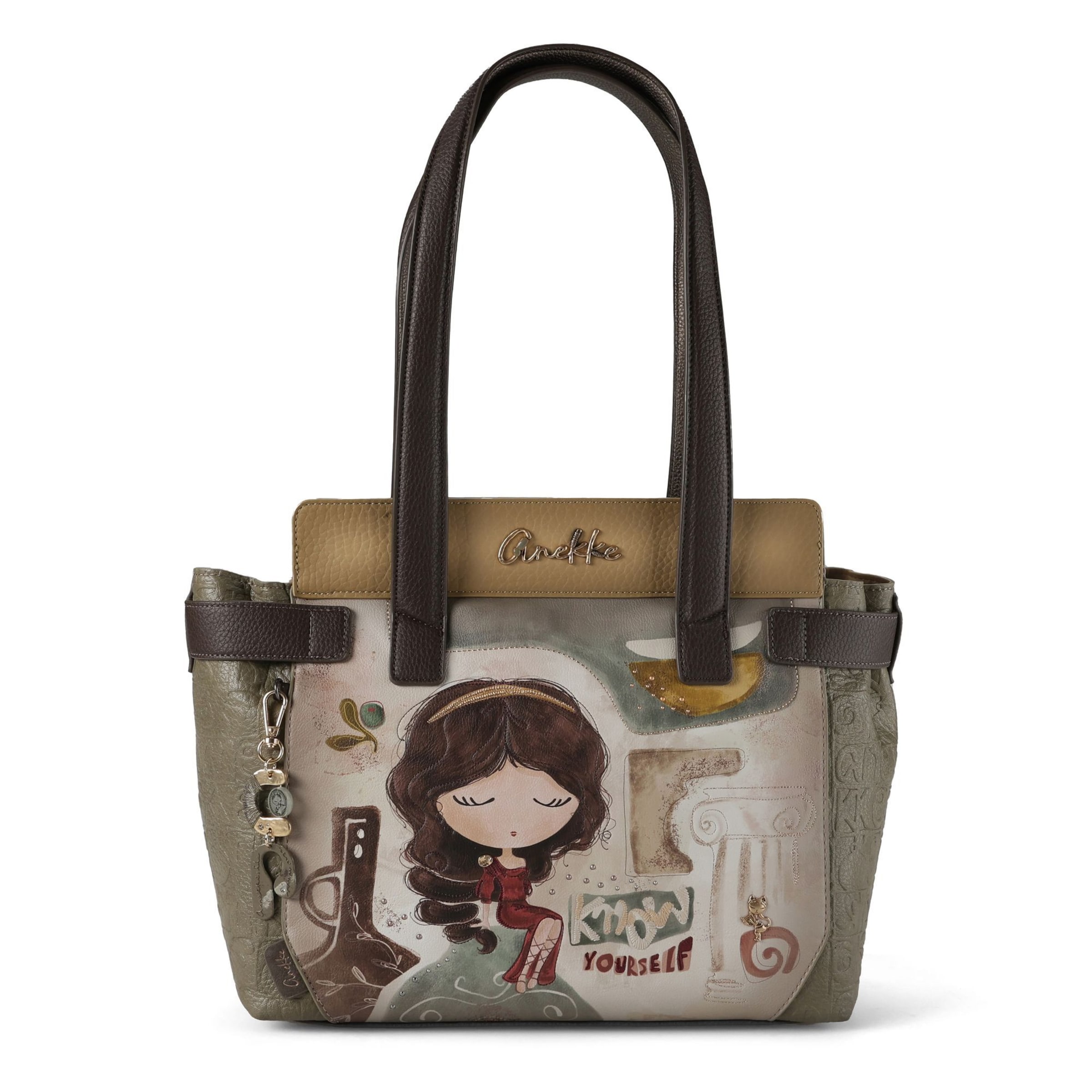 Anekke Shopper 'Muse' in Nude / Mocha / Olive / Red, Item view