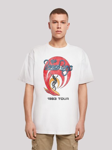 T-Shirt 'The Beach Boys' F4NT4STIC en blanc : devant