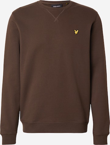 Lyle & Scott - Sweatshirt em castanho: frente